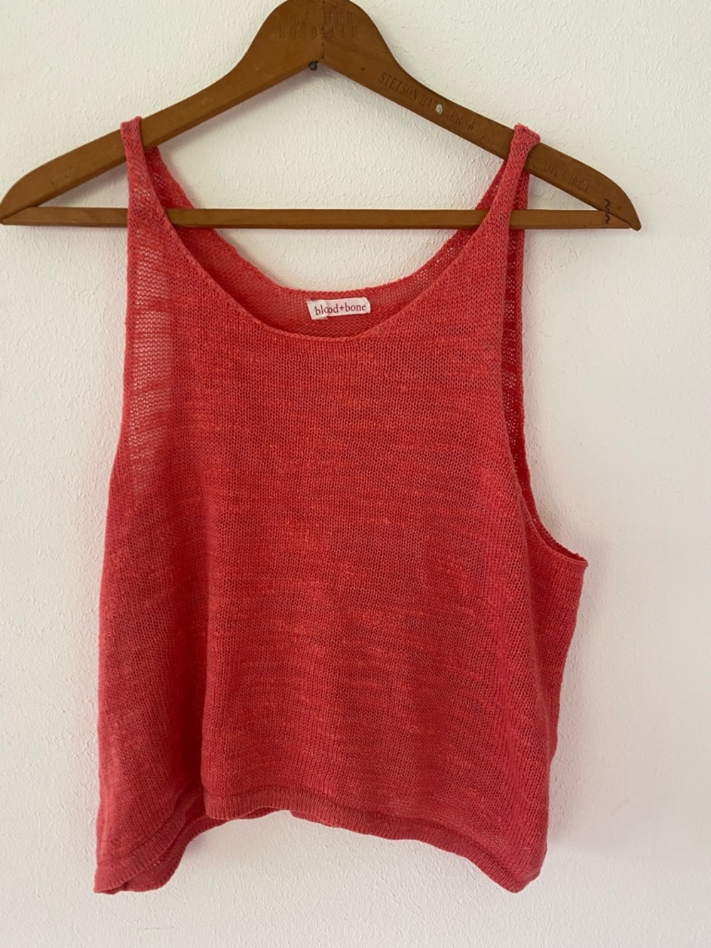 Blood and Bones Coral Knit Tank Top - Breathable Summer Layer